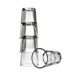 Clarisse 14 oz Stackable Rim Tempered Beverage Glass - 2 Doz