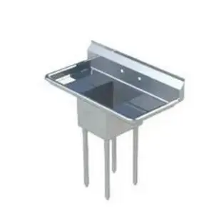 Falcon Food Service 10" x 14" (1) Compartment Stainless Steel Commercial Sink - E1C-10X14-2-15
