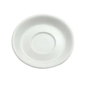 Buffalo Cream White 4.5" Diameter Saucer - 3 Doz