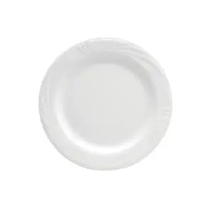 Buffalo Arcadia Bright White Porcelain 12" Plate - 1 Doz