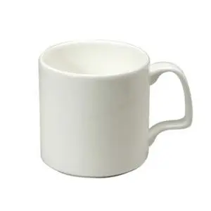 Eclipse Bone White 11 oz. Handled Porcelain Mug - 2 Doz