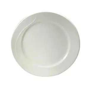 Eclipse Bone White 7.5" Diameter Porcelain Plate - 3 Doz