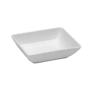 Fusion Bright White 4" x 2.75" Porcelain Rectangular Bowl