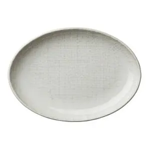 Oneida Luzerne Knit White Body 7.5" Porcelain Oval Plate - 4 Doz - L6800000325