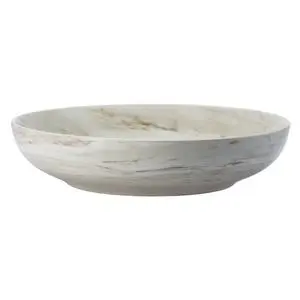 Luzerne Marble 30 oz. Porcelain Coupe Dinner Bowl - 1 Doz
