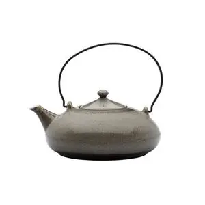 Oneida Rustic Chestnut 14 oz. Two-Tone Porcelain Teapot - 1 Doz - L6753059861