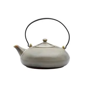 Oneida Rustic Sama 14 oz. Two-Tone Porcelain Teapot - 1 Doz - L6753066861