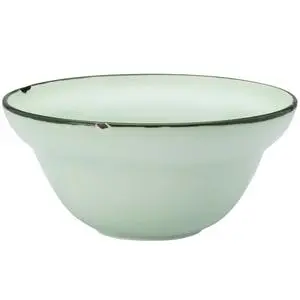 Luzerne Tin Tin Green 9 oz. Porcelain Cereal Bowl - 4 Doz