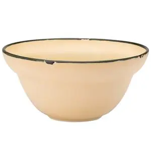 Luzerne Tin Tin Yellow 9 oz. Porcelain Cereal Bowl - 4 Doz