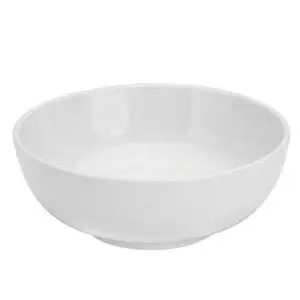 Tundra Bone White 24 oz. Porcelain Salad Bowl - 3 Doz