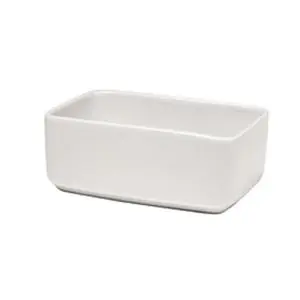 Tundra Bone White 4.75"x3.25" Porcelain Sugar Packet Holder