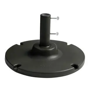 Grosfillex Black 35lb Umbrella Table Base w/ 10" Stem