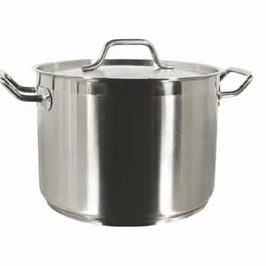 Thunder Group 40 Qt Stainless Steel Induction Stock Pot w/ Lid - SLSPS4040
