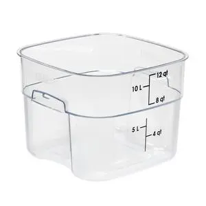 Cambro CamSquare Fresh Pro 12 Qt Polycarbonate Food Container - 12SFSPROCW135