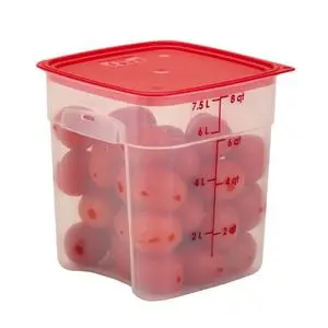 Cambro CamSquare Fresh Pro 8 Qt Polypropylene Food Container - 8SFSPROPP190