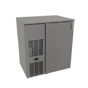Glastender 36" x 24" Stainless Steel Back Bar 1 Section Refrigerator - C1FB36