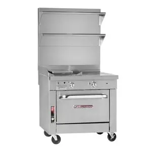 Southbend Platinum 32" Heavy Duty Charbroiler / Mnaual Griddle Range - P32A-GC