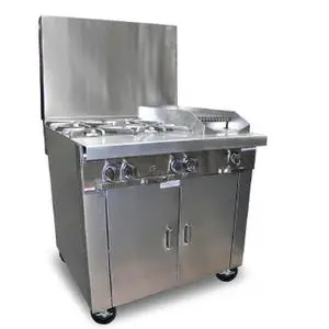 Southbend Platinum 36" Heavy Duty Gas 4 Burner Range w/ 12" Griddle - P36C-BBG