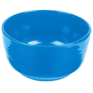 TableCraft Cold Holding 6.75qt. Sky Blue Finish Aluminum Fruit Bowl - CW3180SBL