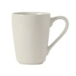 Tuxton China Inc AlumaTux© Modena Pearl White Ceramic 8 Oz. Mug - 2 Dozen - AMU-080