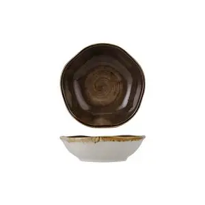 Tuxton China Inc Artisan Geode 5-1/2 oz Mushroom Porcelain Fruit Dish - 2 Dz - GGM-060