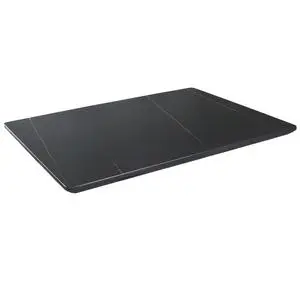 H&D Commercial Seating 30" x 60" Solid Black Gold Marble Sintered Stone Top - CST3060B