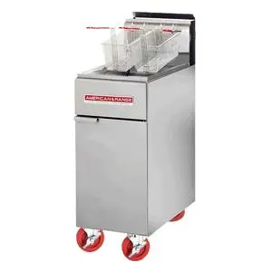 American Range High Efficiency 50 lbs. Gas Fryer w/ Millivolt Pilot System - AF-50HE