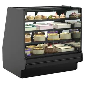 Structural Concepts GHSV1052RLB Fusion 123.5"x43" Remote Refrigerated 3 Shelf Display Case