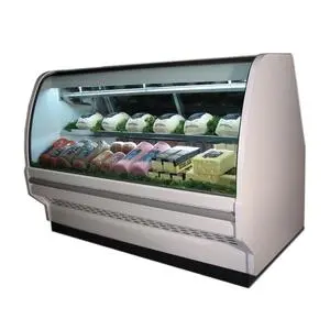 Howard McCray SC-CDS40E-8C-LED 99.5" Endless Curved Glass Deli Display Case - White