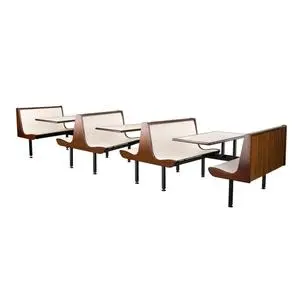 Just Chair Manufaturing CPLUS-4TU-IS-47 Contour Plus 47" Welded Steel Black Table Quad Island Unit