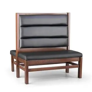 Just Chair Manufaturing JBD-WT-UHC-48-GR1/COM 48"H Double Sided Custom Wood Frame Booth