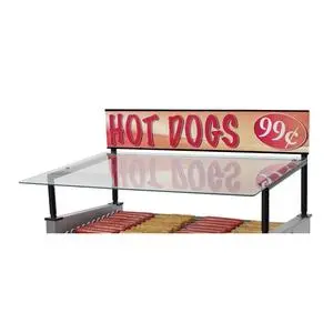 Star 75SG-G Grill-Max Hot Dog Roller Grill Glass Canopy Sneeze Guard