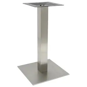 Art Marble 17" x 17" Square Stainless Steel Bar Height Table Base - SS05-17H