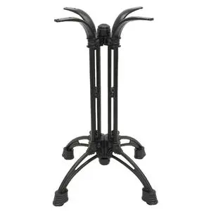 Art Marble 20" x 20" Ornate Black Cast Iron Bar Height Table Base - CA18-27H