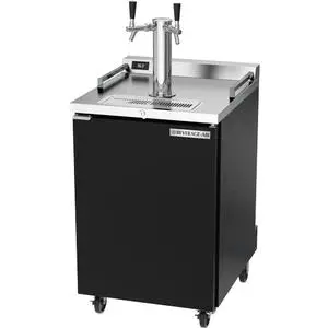 Beverage Air DZ24HC-1-B 24" Dual Zone 7.44 cu. ft. Black Wine & Beer Cooler