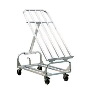 New Age 43"W x 24"D Welded Aluminum Mobile Merchandising Rack - 1407