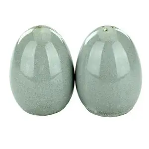 International Tableware, Inc LU-101-AS Luna Ash Hand Painted Stoneware Salt & Pepper Set - 2 Doz