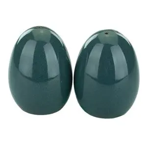 International Tableware, Inc LU-101-MI Luna Midnight Hand Painted Stoneware Salt & Pepper Set -2 Dz