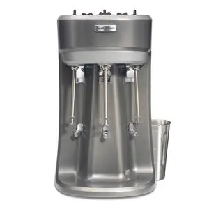 Hamilton Beach HMD400R 3 Speed Triple Spindle Drink Mixer w/ Die Cast Construction