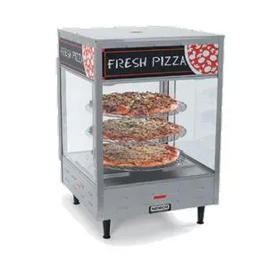 Nemco 6450-4 18.5" x 18.5" Stainless Steel 4-Tier Pizza Merchandiser-120v