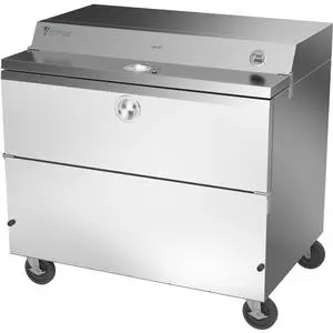 Victory Refrigeration VMCF49-1-S-HC 49" 18.97 cu.ft. Forced Air Flat Top School Milk Cooler