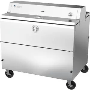 Victory Refrigeration VMCFD49-1-S-HC 49" 18.72 cu.ft. Forced Air Dual Access School Milk Cooler