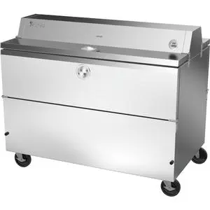 Victory Refrigeration VMCFD58-1-S-HC 58" 22.54 cu.ft. Forced Air Dual Access School Milk Cooler