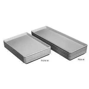 Channel Manufacturing P1218-W 12.5" x 18" White Plastic Bakery Display Tray - 1 Doz