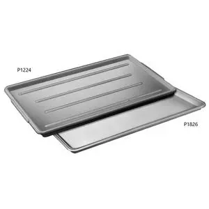 Channel Manufacturing P1224-W 12.5" x 24" White Plastic Bakery Display Tray - 1 Doz