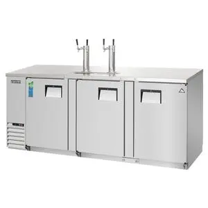 Everest Refrigeration EBD4-SS 89.25" Wide Two Section Direct Draw Keg Cooler