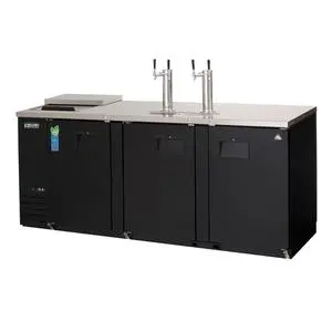 Everest Refrigeration EBD4-CT 89.25" Wide Three Section Direct Draw Keg Cooler