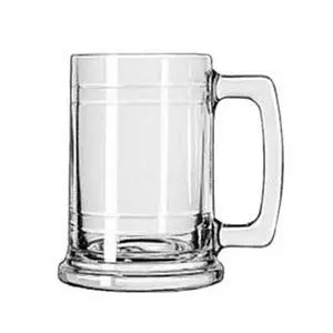Libbey 5027 Maritime 15 oz Clear Glass Beer Mug w/ Handle - 1 Doz