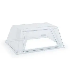 Nemco Hot Dog Polycarbonate Self Serve Sneeze Guard w/ Door - 8045NGD