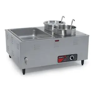 Nemco 14 x 27 x 24 Brushed Stainless Steel Mini Steamtable - 6060A